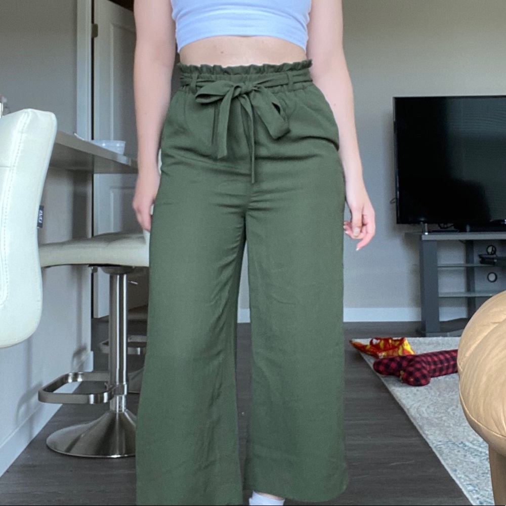 H&M Tie Belt Pants